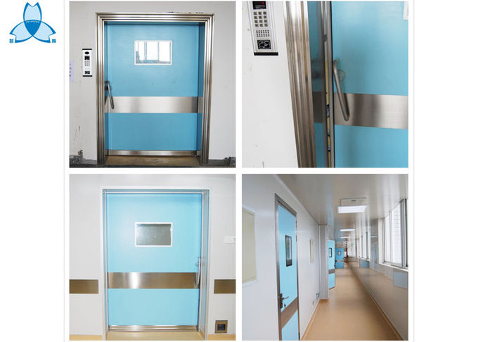 Hospital Single Leaf Door Swing Door With Air Seal And Fireproof Feature 2