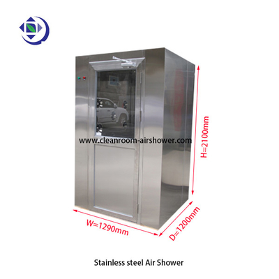 ซื้อ One Person SS304 Air Shower Room With Manual Swing Doors / 3 Way Blow Jet Type online manufacture