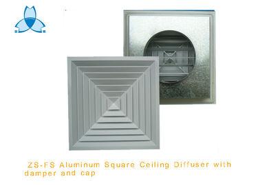 ซื้อ White Ceiling Vent Diffuser Excellent Appearance With Cap , 600x600mm Face Size online manufacture