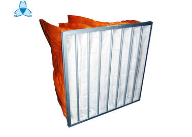 ซื้อ Industrial Orange Pocket Air Filter High Dirty Capacity With EVA Or Silica Rubber Gasket online manufacture
