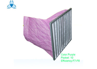 ซื้อ Anti - Static Pocket Air Filter Initial Resistance 110 For Dust Collection online manufacture