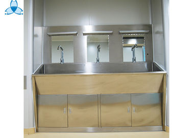 ซื้อ Three Mirrors Hand Washing Bathroom Basin Cabinets With Three Positions Automatic Induction online manufacture