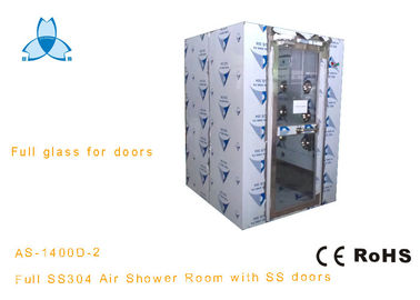 ซื้อ ประตูกระจกบานเลื่อนอัตโนมัติ SS304 ฝักบัวลมสแตนเลสสำหรับ 3-4 ท่าน online manufacture
