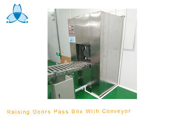 ซื้อ Automatic Raising Doors Air Shower Pass Box With Conveyor Rollers Stainless Steel 304 online manufacture