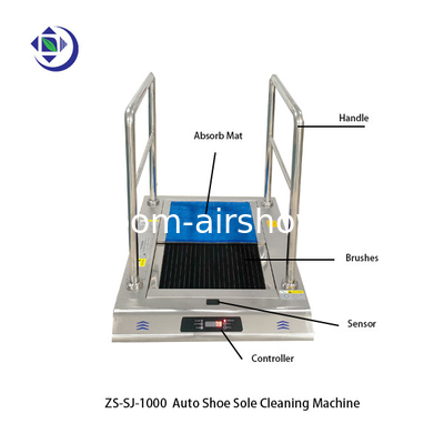ซื้อ เครื่องทําความสะอาดรองเท้ารถยนต์ ห้องสะอาดและพื้นที่สุขอนามัย SS304 20W online manufacture