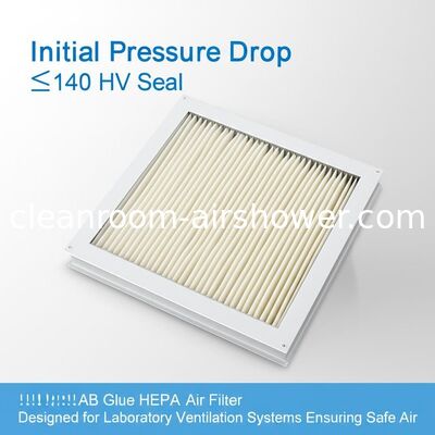 ซื้อ ความดันเริ่มต้นลดลง ≤140 HV Seal AB Glue HEPA Air Filter ออกแบบสําหรับระบบระบายอากาศห้องปฏิบัติการที่รับประกันอากาศปลอดภัย การผลิตออนไลน์
