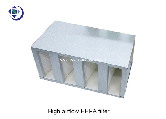 ซื้อ โครงสังกะสี H13 H14 ตัวกรอง HEPA ขนาดกะทัดรัด Aiflow สูง online manufacture
