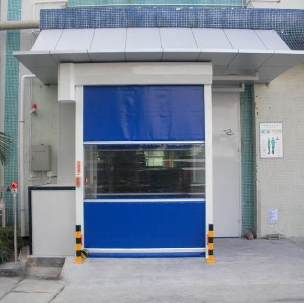 ประตูอัตโนมัติความเร็วสูงป้องกันไฟฟ้าสถิตย์ PVC ความเร็วสูง / ประตูบานเลื่อน Fast Speed ​​สำหรับโรงงาน Workshop 2